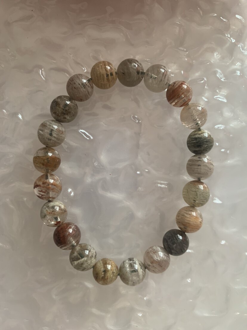 天然冰种四季千层彩幽灵手链小众饰品千层景手串女朋友礼物