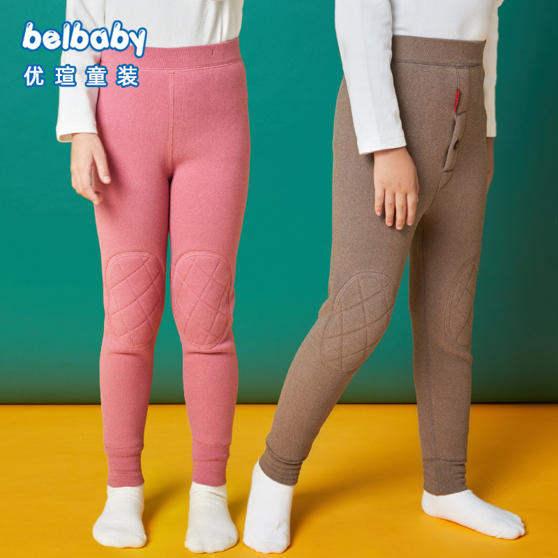 内穿加厚秋冬女宝宝护膝保暖裤