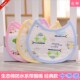 婴儿口水巾新生儿纯棉系带防水圆型围嘴儿男女宝宝防吐奶印花围兜