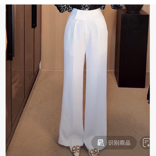 刘欣服饰 显瘦拉链款 休闲长裤 8013 高腰防皱免烫垂感直筒时尚