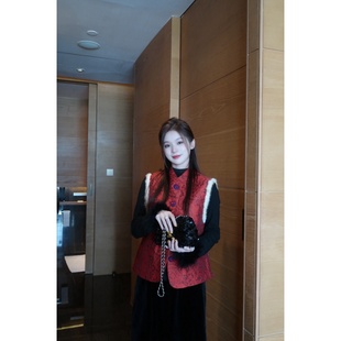 新中式 直襟花纹常规款 新年马甲 冬季 马甲百搭 重工新中式 TIAO