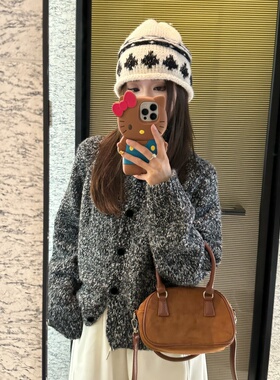 【杂线韩版毛针织】时尚百搭韩版厚款套头秋冬宽松女-MY20251356