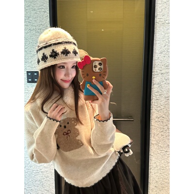 【花朵考拉】秋冬新款可爱考拉温柔毛衣-MY2596