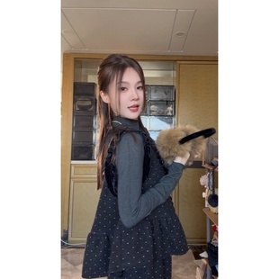 TIAO 百搭吊带冬季 甜美三件套 套装 气质女 休闲风甜美风时尚