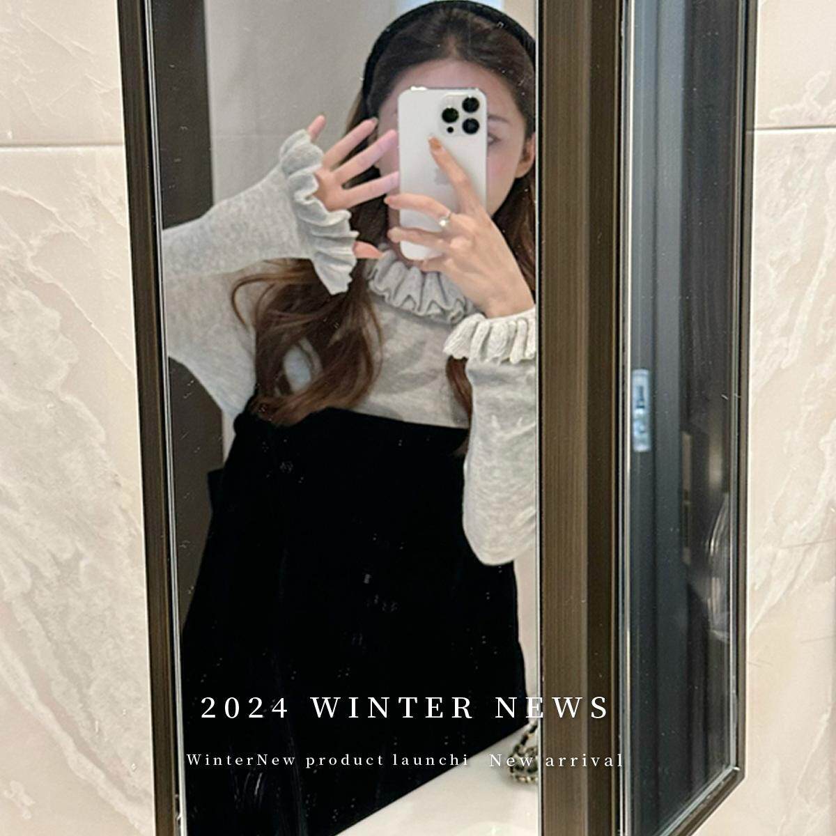 TWINKLE跳跳【花花公主】甜美公主风气质娃娃套装内搭长袖打底衫