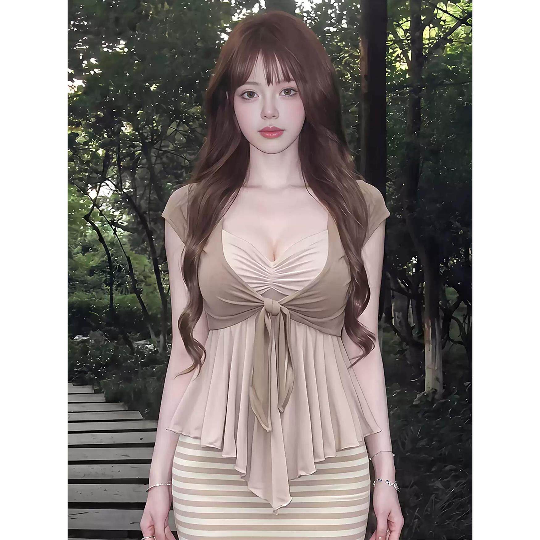 纯欲风流苏短款吊带夏季