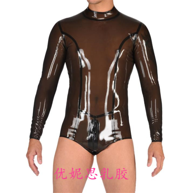 优妮思乳胶泳衣长袖连体衣紧身衣