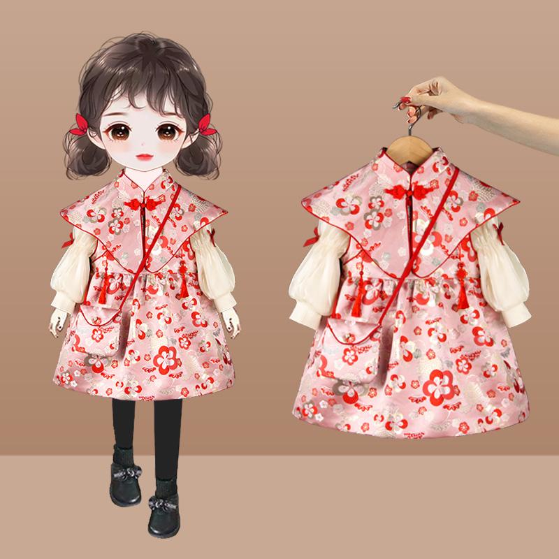 儿童国风过年拜年服新年衣服