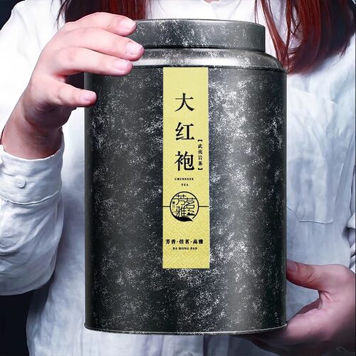 芳茗雅新茶武夷山正岩大红袍茶叶岩茶500g浓香乌龙茶口粮罐装礼盒