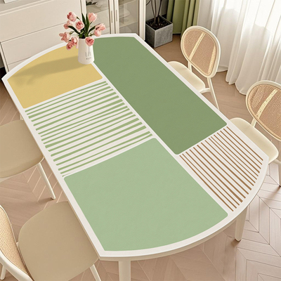 椭圆形餐桌垫子pvc桌布