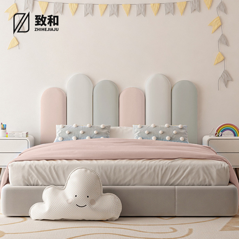 儿童房榻榻米墙围软包科技布无床头床头板靠背垫防撞挡板墙贴自粘,居家布艺,床头靠垫,淘宝优惠券,粉丝福利购,淘宝优惠卷