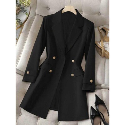 Women's Elegant Office Blazer Jacket Lightweight Fabric