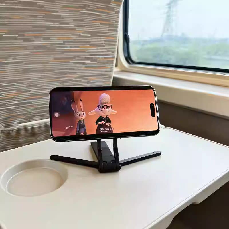 高铁飞机旅行登山扣磁吸手机支架便携式拍摄三脚架桌面手持自拍架
