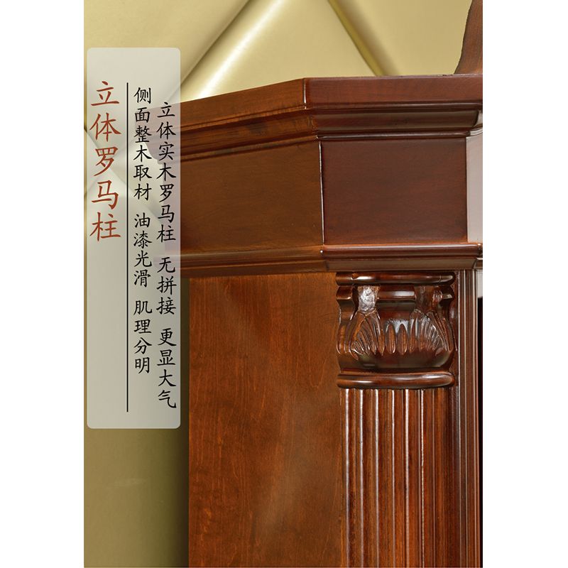 中式机械落地钟客厅实木豪华欧式老式复古报时重锤大摆钟座钟钟表