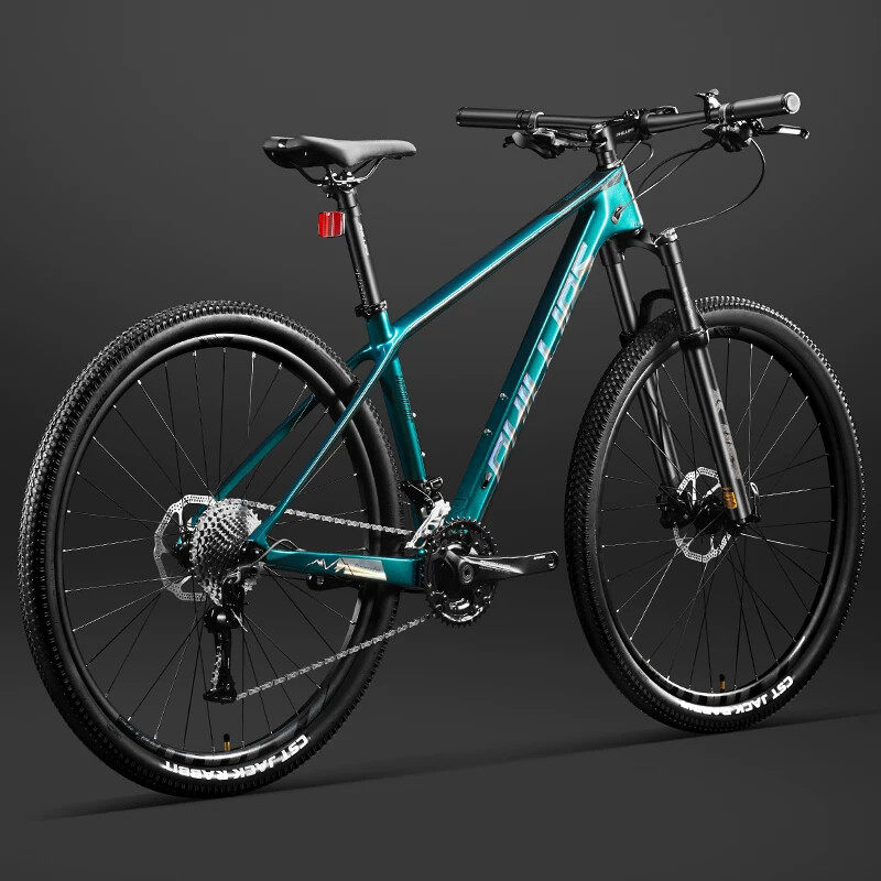 Decathlo迪卡官网正品山地车自行车超轻便碳纤维男式成人变速减震