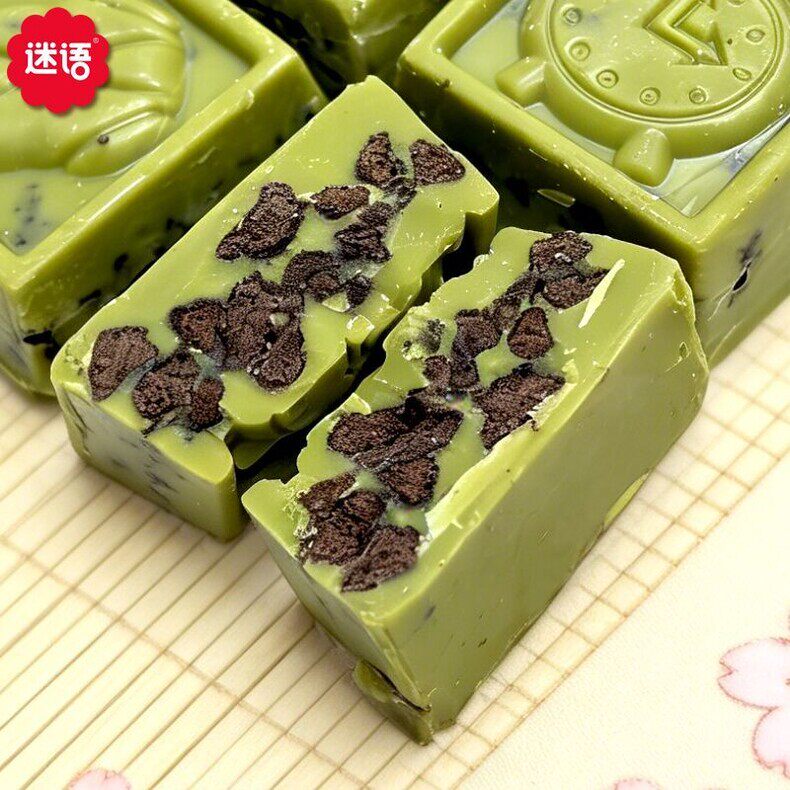 迷语抹茶曲奇饼干夹心巧克力纯可可脂黑金刚工厂天津巧克力节零食