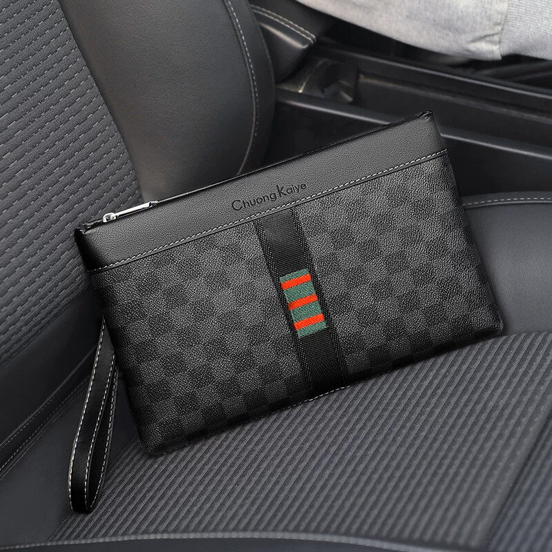 2026轻奢高端信封包手拿包男包商务时尚真皮手抓包休闲手包钱包夹