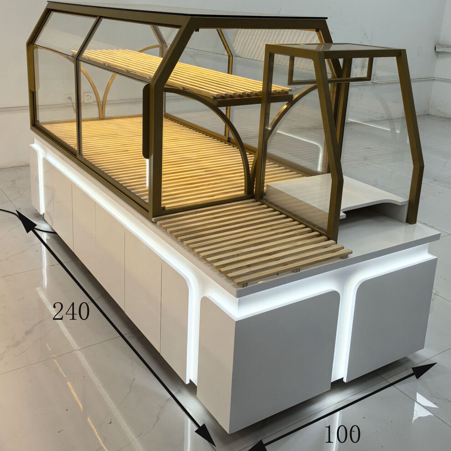 面包柜展示柜中岛柜边柜烘焙货架商用玻璃蛋糕糕点店模型柜样品柜