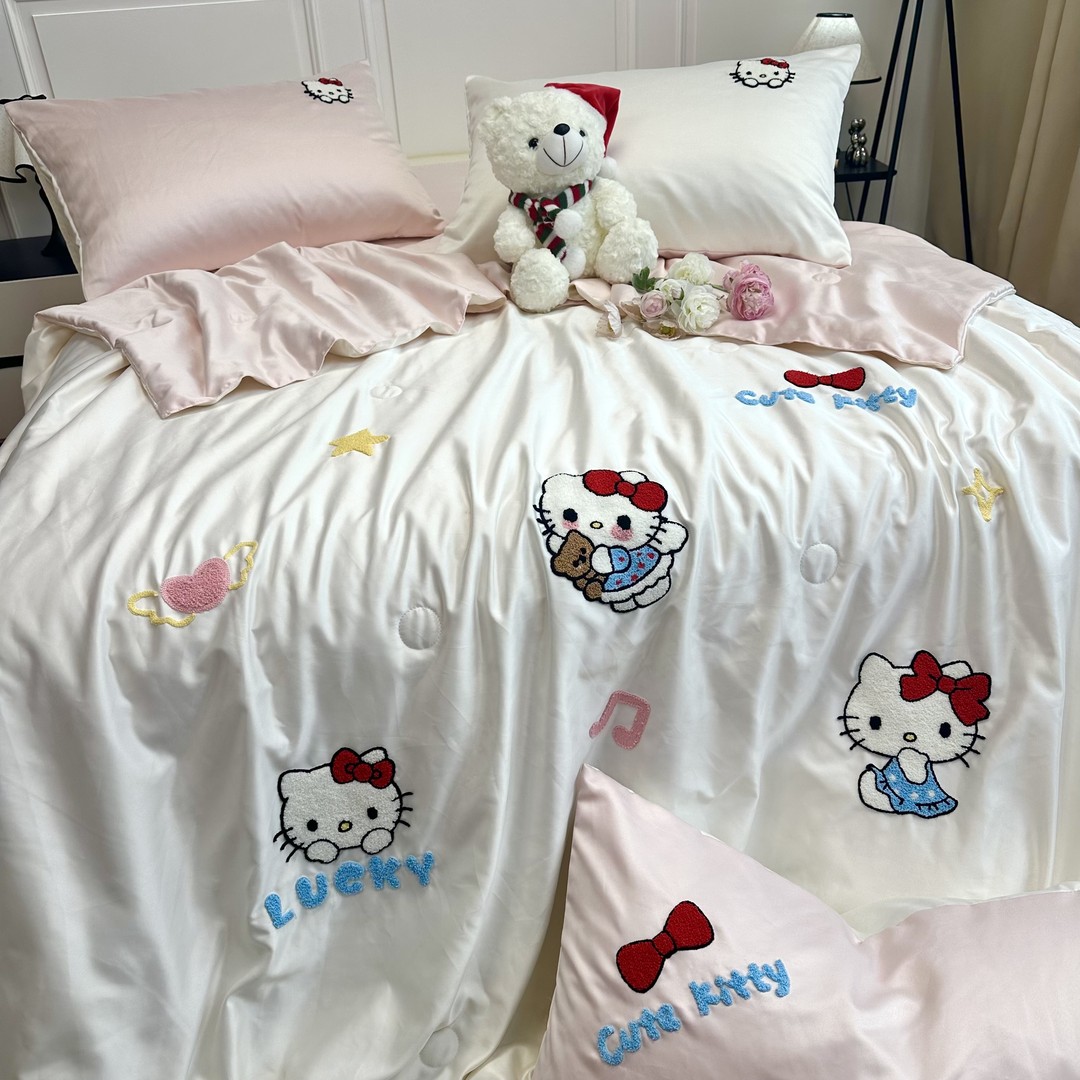 夏季音乐Kitty凉感丝滑透气夏凉被可机洗夏被薄款空调被子夏天盖