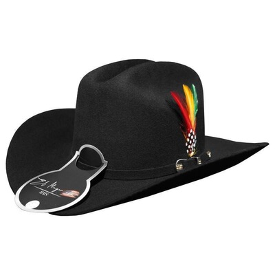 Mayor 100x Johnson Black Felt Cowboy Hat 325 Brim 475 Tall