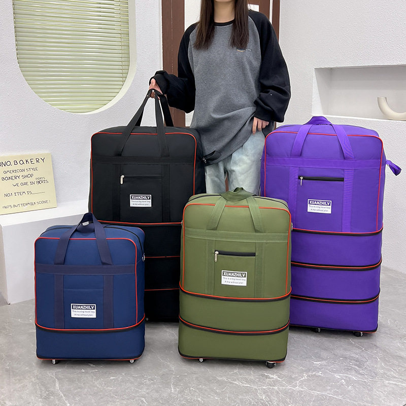 折叠旅行包行李箱万向轮收纳箱出