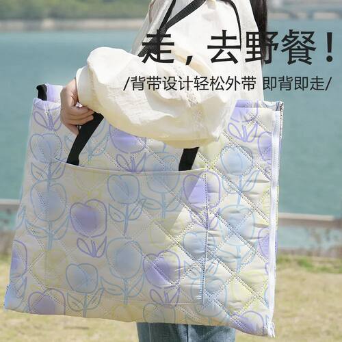 超声波背包野餐垫手提便携秋游折叠坐垫音乐节户外草坪露营防潮垫