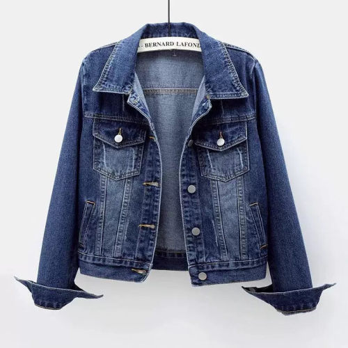Spring Autumn Women s Denim Jacket Long Sleeve Overcoat