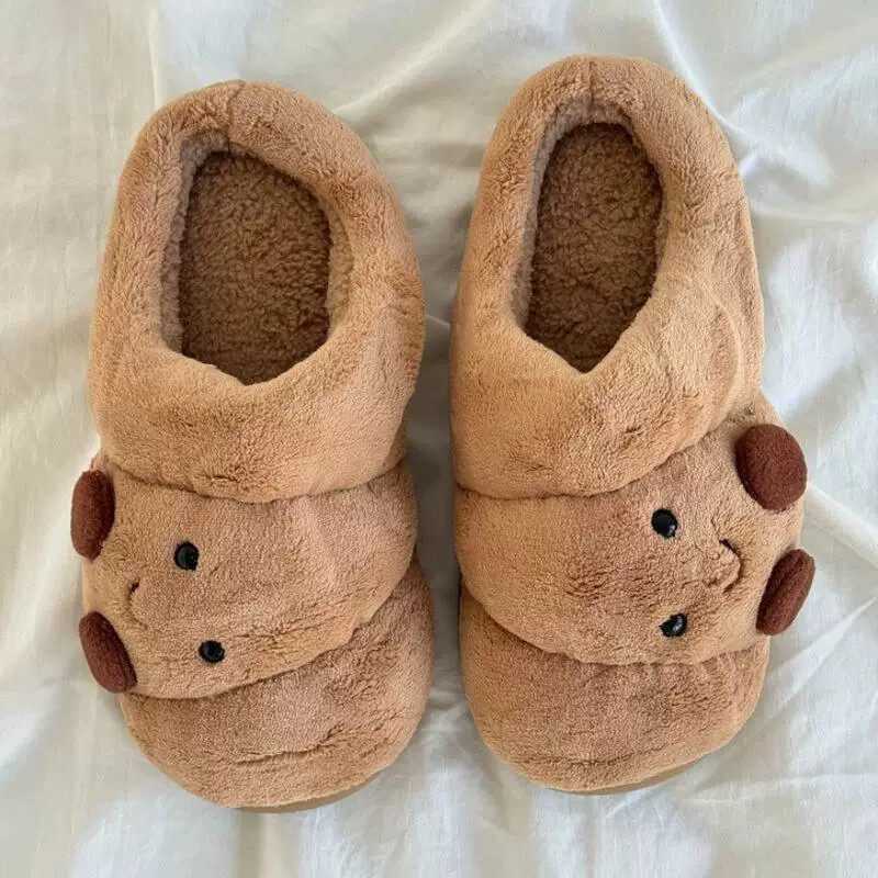 Croissant Slippers for Women Men Memory Foam Indoor House