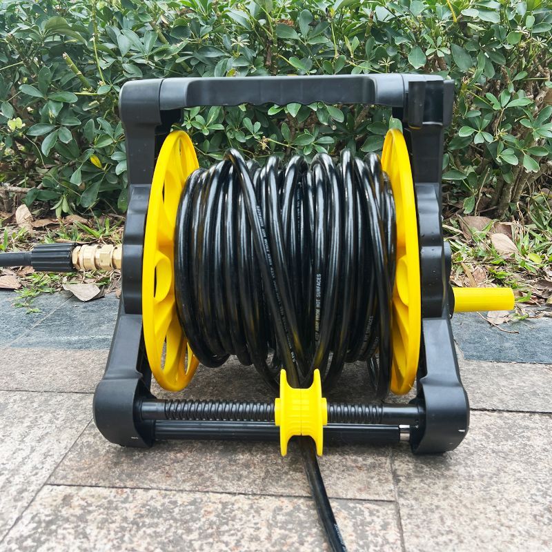 洗车机卷管器高压水管收卷器收纳层架自动排管钢丝防爆高压清洗卷