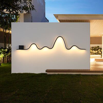 太阳能庭院灯室外别墅园林山水装饰灯新中式户外院子围墙墙上壁灯