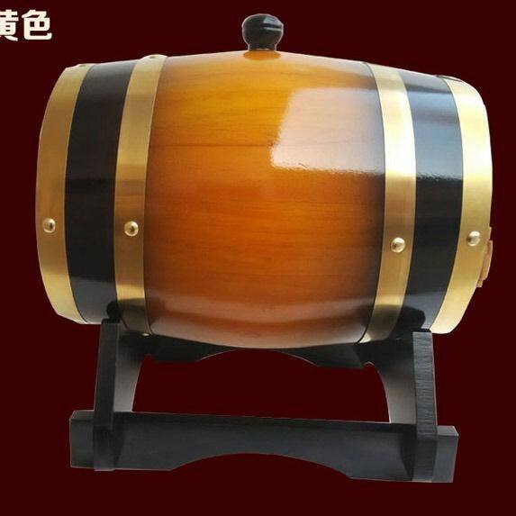橡木酒桶卧式家商两用木质铝箔胆酒桶白酒啤酒红酒葡萄酒自酿酒桶