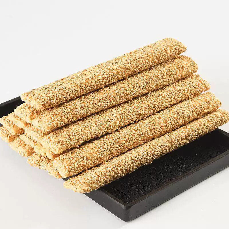 芝麻糖棍纯手工麦芽糖山东特产空心杆袋装农家老式传统灶糖酥糖