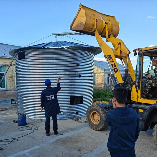 上万斤镀锌板透气家用粮仓谷仓加厚防潮防虫隔热大型稻谷玉米粮仓