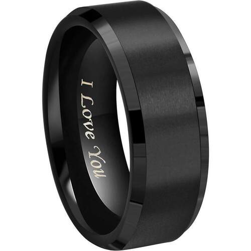 4mm 6mm 8mm BlackSilverGunmetalGold Tungsten Wedding Couple