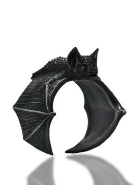Vintage Halloween Black Bat Finger Rings Fashion Punk Adjust