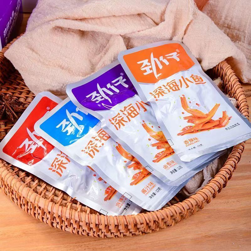 [劲仔]12g小鱼干香辣美味品正解馋零食/ 湘味十足地道美食劲仔小