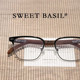 护目 紫淑小框复古木纹眼镜近视防蓝光辐射黑框韩版 Sweet basil