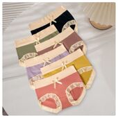 170斤 纯棉中高腰大码 宽松内裤 女提臀收腹抗菌底档日系三角裤