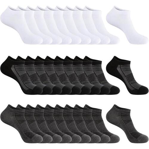 E 50313 Colorful Cushion Running Socks 拼色减震船袜 跨境