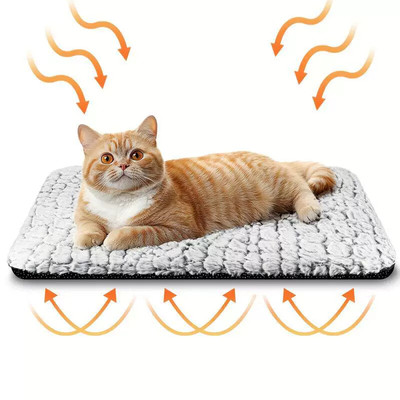Self warming cat and dog mat super soft cat dog pet heating