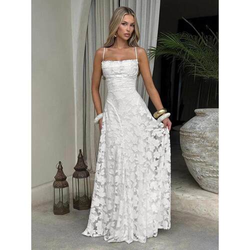 Womens Backless Dress Elegant Fashion Sleeveless Dress for