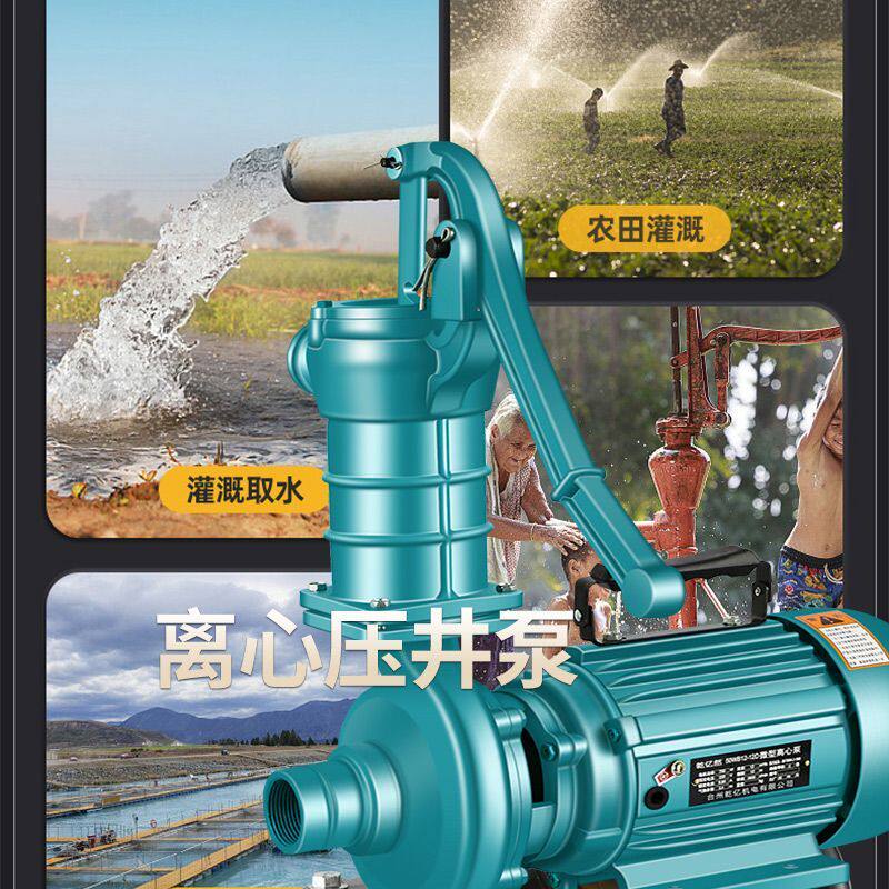 压井泵离心泵大流量农用灌溉抽水泵农田浇地抽水机220V水井抽水机