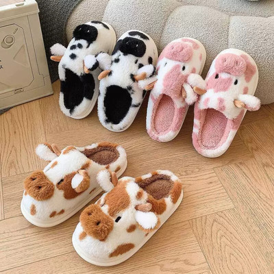 Women's indoor and household cotton slippers cute and