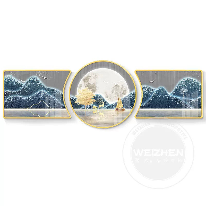 轻奢客厅装饰画沙发背景墙挂画壁画简约现代墙画高级感大气高档