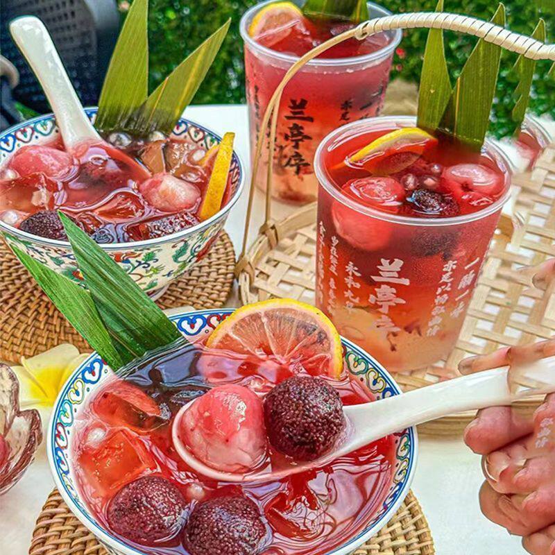 杨梅荔枝饮冻干柠檬茶水果茶夏季适合女生泡水喝的冷泡茶花果茶包