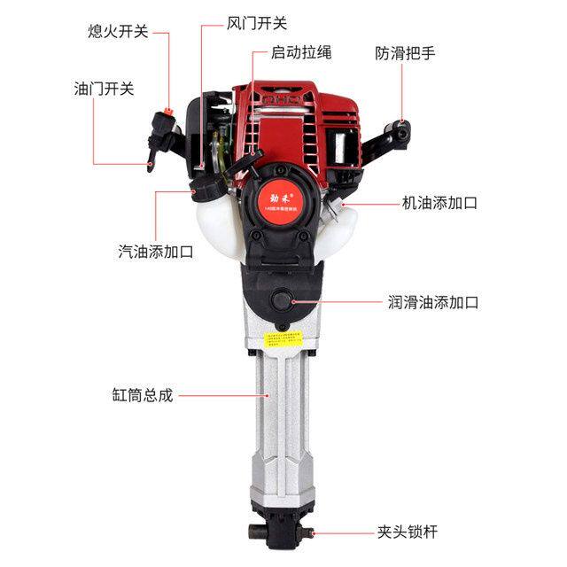 劲禾四冲程大功率挖树机挖土沟起树苗断树根毛竹汽油镐起树破冰机