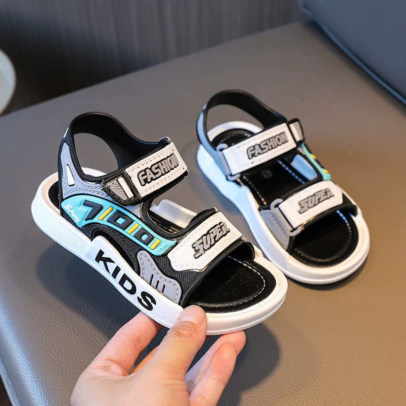 儿童凉鞋男童防滑防臭可下水湿水沙滩鞋2024夏季新款男孩帅气时尚