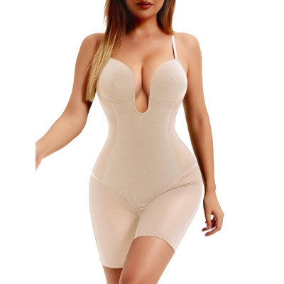 M 89038 Sling Hip Lift Tummy Control Bodysuit 吊带提臀收腹连