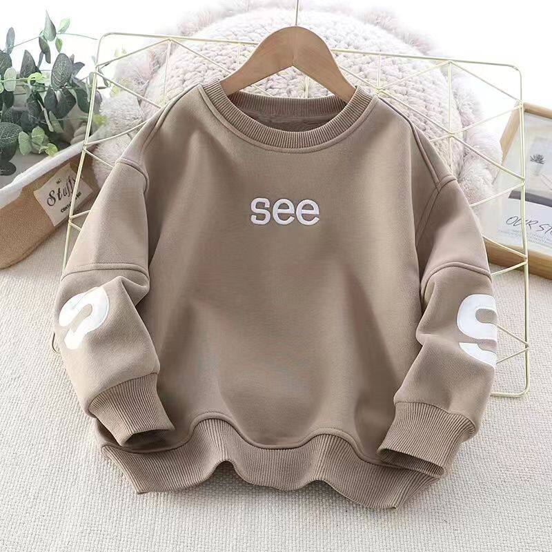 男童卫衣春秋新款中大童圆领套头儿童长袖t恤衫帅气潮流韩版秋装