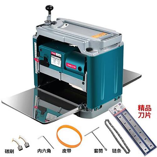 木工多功能电动工具家用压刨机单面大功率台式平刨机电刨小型刨机